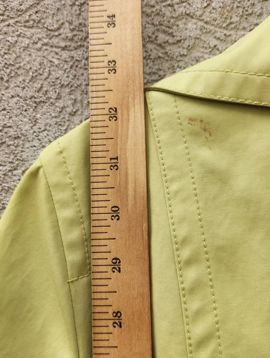 MICHAEL KORS Women's Raincoat Extra Small Green Spring Jacket Lined - Picture 6 of 7